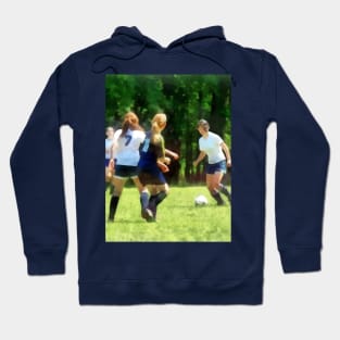 Soccer - Girls Playing Soccer Hoodie